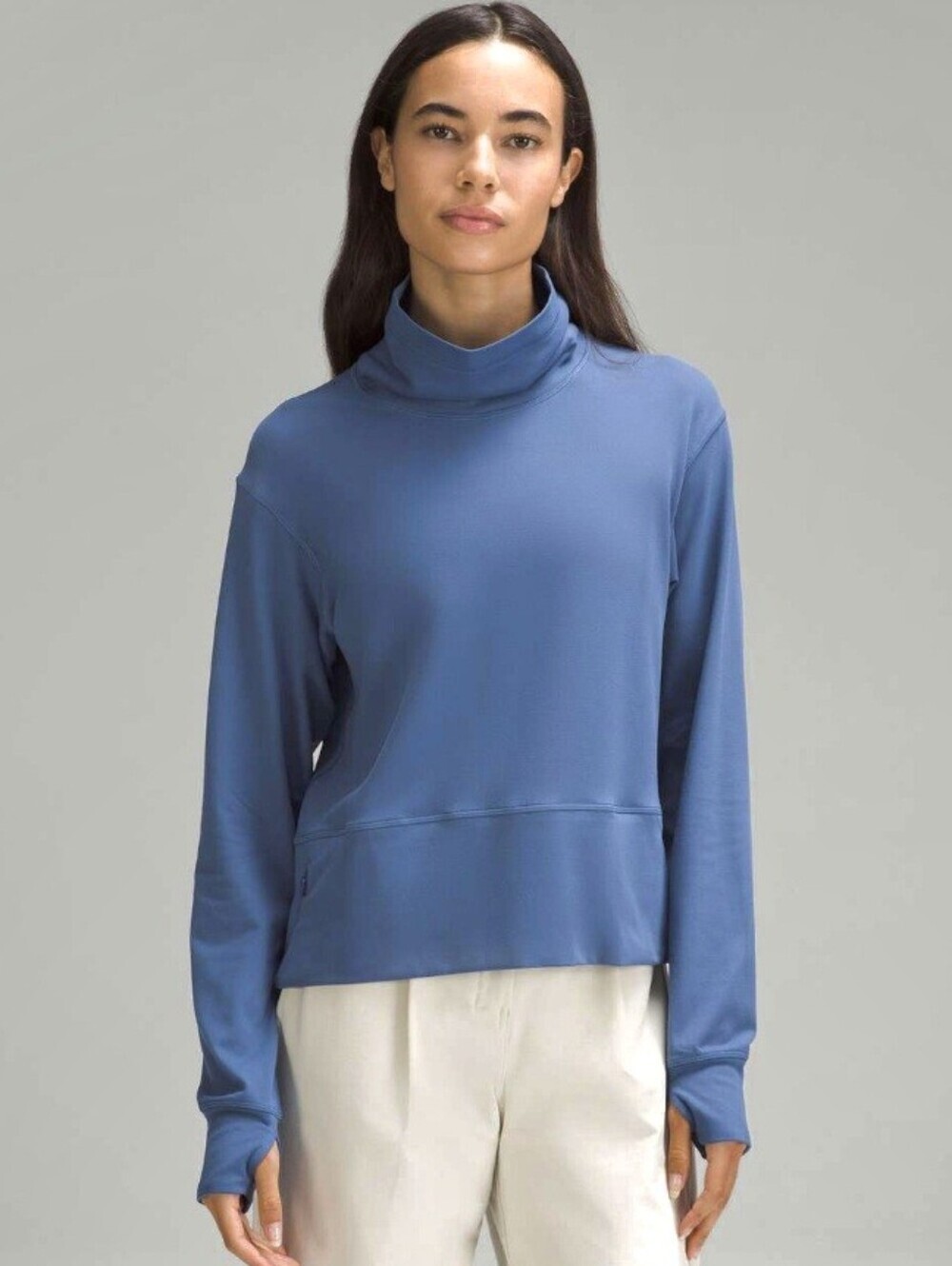 Lululemon Ready to Rulu Pullover. Long Sleeves. Mock Neck. Pitch Blue. Rulu. 10.